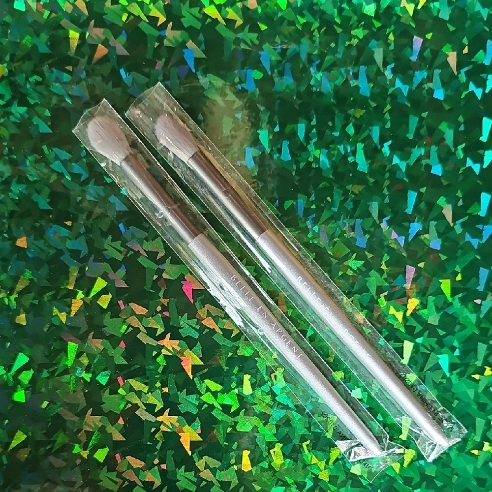 BELLE EN ARGENT Silver Eye Makeup Brushes